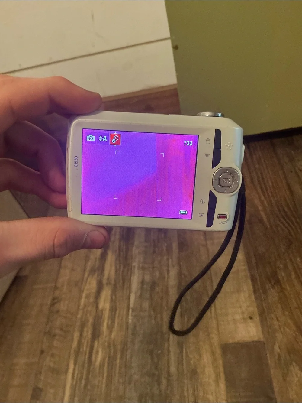 Kodak EasyShare C1530 14.0MP Digital Camera for parts problem with screen